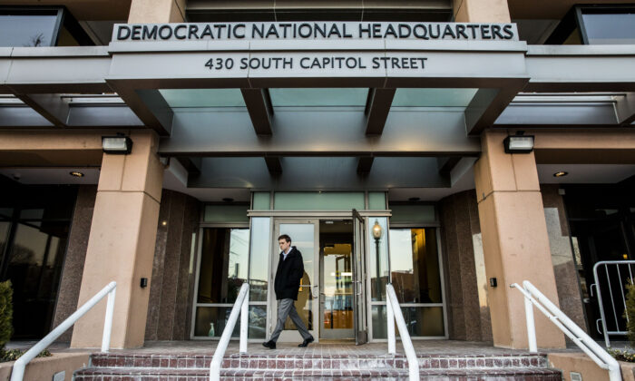 El edificio de la Sede Nacional Demócrata en Washington el 30 de enero de 2018. (Samira Bouaou/The Epoch Times)
