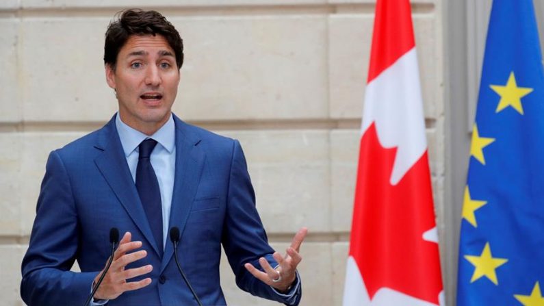 En la imagen un registro del primer ministro de Canadá, Justin Trudeau, quien insistió el 25 de junio de 2020 en que no intervendrá para liberar a la directora financiera de Huawei, Meng Wanzhou, cuya extradición ha sido solicitada por EE.UU. EFE/ Philippe Wojazer/Archivo