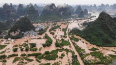 Lluvias intensas e inundaciones sumergen regiones de toda China