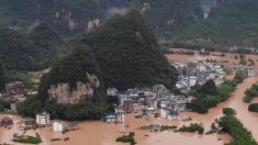 Fuertes inundaciones en 11 provincias de China, pero la prensa estatal se mantiene en silencio