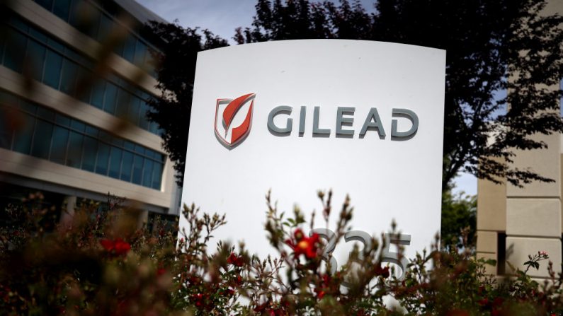 Logo de Gilead Sciences. (Justin Sullivan/Getty Images)