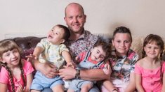 Papá soltero de 36 años del Reino Unido adopta 5 niños con discapacidad y dice ‘no cambiaría nada’