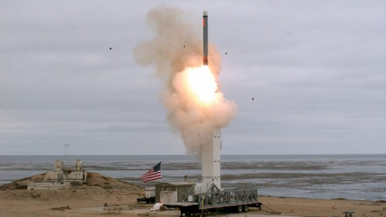 Estados Unidos probó un misil de alcance intermedio en California el 19 de agosto de 2019. (Departamento de Defensa)