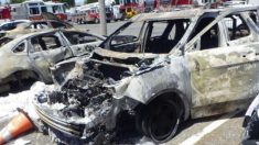 Mujer sospechosa de quemar autos de la policía durante disturbios es localizada con Etsy e Instagram