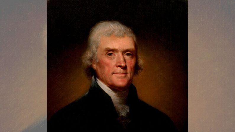 Retrato de Thomas Jefferson por Rembrandt Peale, 1800. (Dominio público)