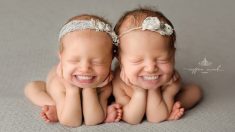 Fotógrafa edita sonrisas llenas de dientes en fotos profesionales de bebés con resultados divertidos