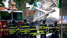 Un edificio de tres pisos se derrumba en barrio residencial de Nueva York