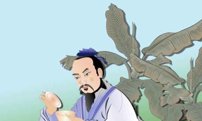 Lu Yu, el sabio del té.  (Catherine Chang/The Epoch Times)