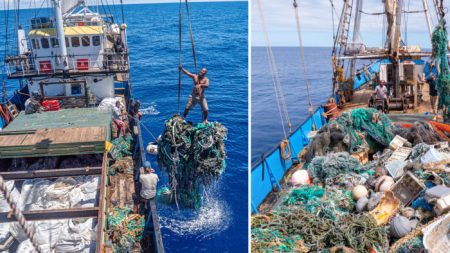 Limpieza masiva del Océano Pacífico marca récord, recoge más de 100 toneladas de desechos plásticos