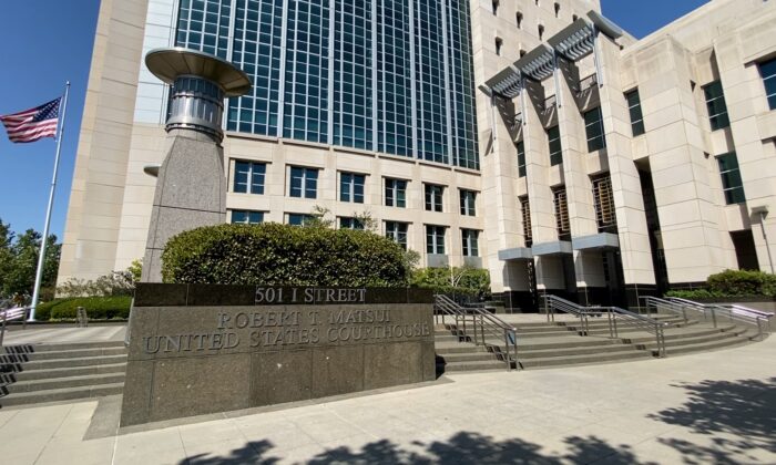 El Palacio de Justicia de los Estados Unidos Robert T. Matsui (Distrito Este de California) en Sacramento, California, el 27 de julio de 2020. (Rui Xu/The Epoch Times)