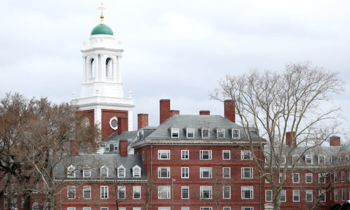 El campus de la Universidad de Harvard en Cambridge, Massachusetts, el 23 de marzo de 2020. (Maddie Meyer/Getty Images)