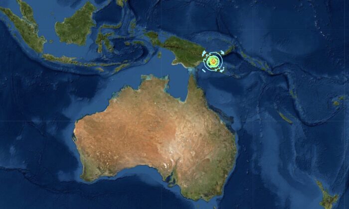 Un terremoto de 7.1 grados de magnitud sacudió a Papúa Nueva Guinea el 17 de julio de 2020. (USGS)