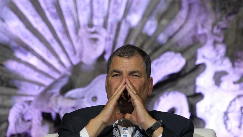 En la imagen, el expresidente de Ecuador, Rafael Correa. EFE/Mario Guzmán/Archivo
