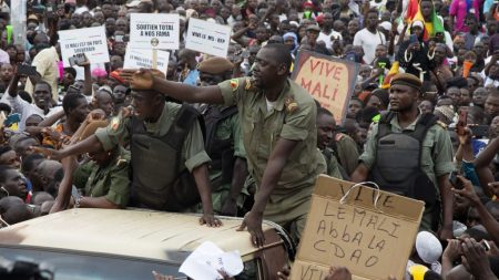 Manifestación afín al derrocado presidente de Mali pide su restablecimiento
