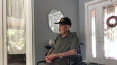 Veterano de la Segunda Guerra Mundial celebra sus 105 años