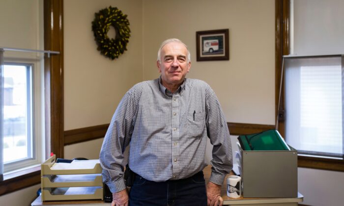 Robert Vlaisavljevich es el alcalde de Eveleth, una pequeña ciudad minera del norte de Minnesota con una población de aproximadamente 3700 habitantes. (Kerem Yucel/AFP vía Getty Images)