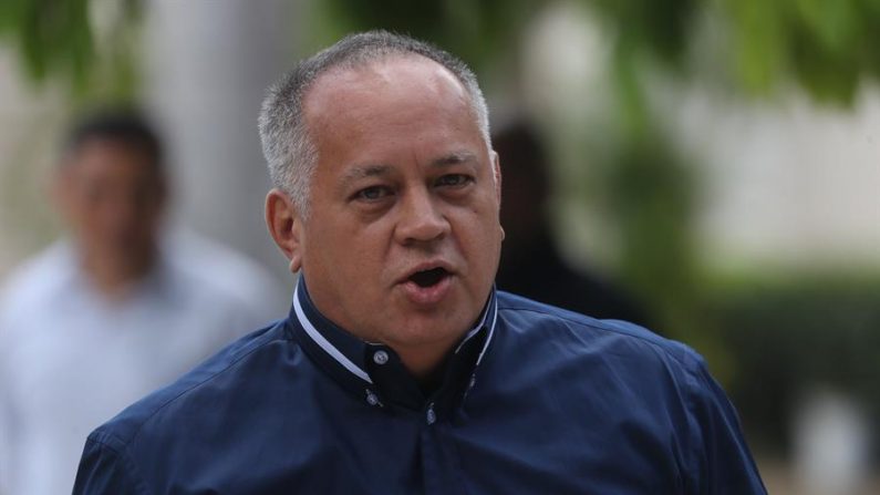 En la imagen, el dirigente oficialista de Venezuela Diosdado Cabello, considerado el número dos del chavismo. EFE/Miguel Gutiérrez/Archivo
