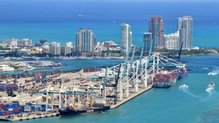 Puertos de Florida piden ayuda para evitar perdidas millonarias por COVID-19