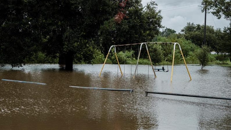 Vista de los efectos del huracán Laura en Lafayette, Louisiana (EE.UU.), el 27 de agosto de 2020. EFE/Dan Anderson