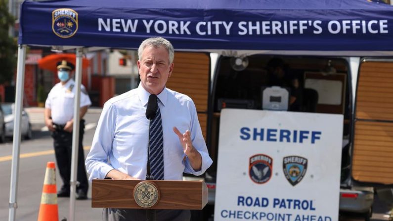 En la imagen un registro del alcalde de Nueva York, Bill de Blasio. EFE/Justin Lane/Archivo