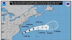 La depresión tropical Quince se aleja de la costa de EE.UU.