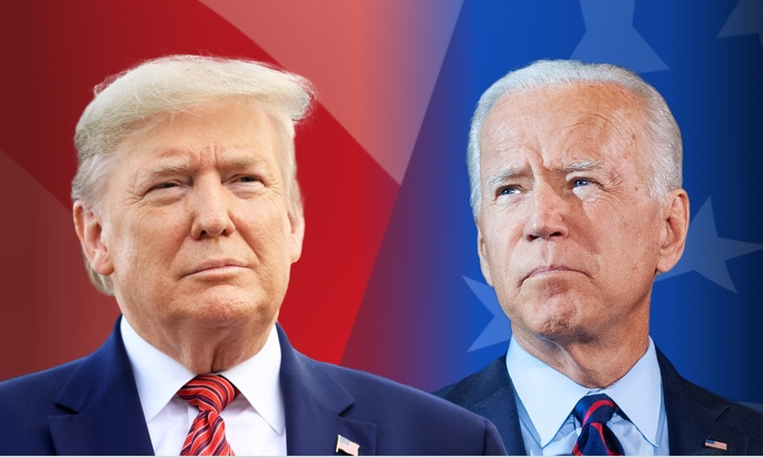 El presidente Donald Trump (Mark Makela/Getty Images) y el candidato presidencial demócrata Joe Biden. (William Thomas Cain/Getty Images)