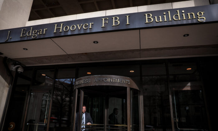 La sede del Buró Federal de Investigaciones (FBI) en Washington el 2 de enero de 2020. (Samira Bouaou/The Epoch Times)