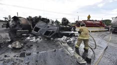 Explosión de camión cisterna deja cuatro muertos en el sureste de México