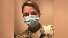 Enfermera del Ejército de Luisiana es desplegada por primera vez para luchar contra COVID-19 en Texas