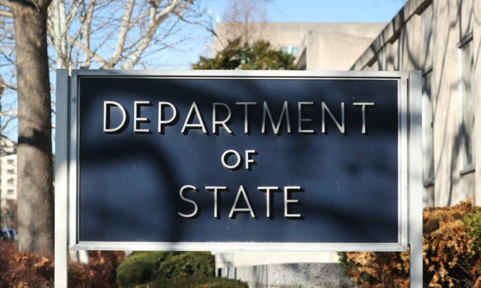 El Departamento de Estado de EE.UU. en Washington el 6 de enero de 2020. (Mark Wilson/Getty Images)