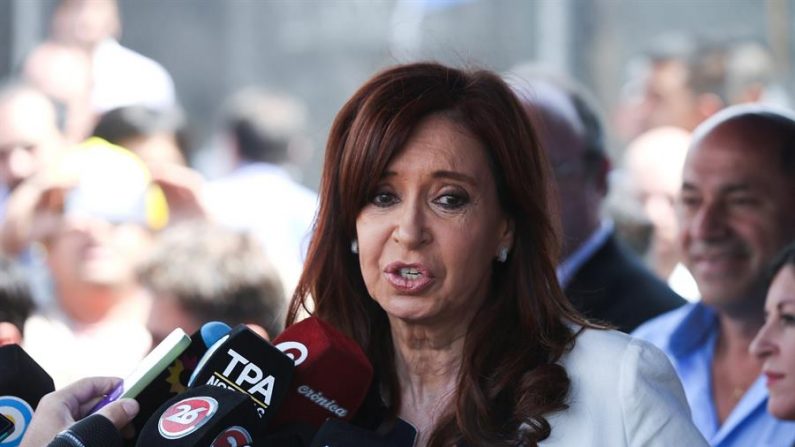 La expresidente y actual vicepresidente de Argentina, Cristina Fernández. EFE/David Fernández/Archivo