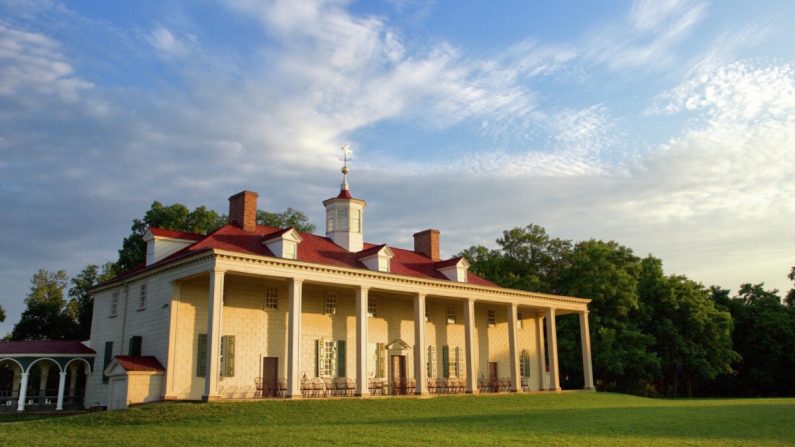 La mansión de Mount Vernon. (Cortesía de Mount Vernon de George Washington)
