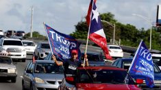 Simpatizantes de Trump en Puerto Rico celebran caravana de autos en su apoyo