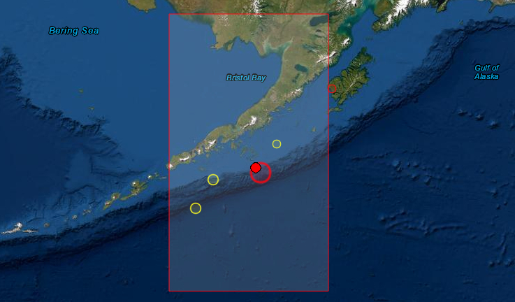 Un sismo de magnitud 7.5 sacudió la costa de Alaska.
El Centro Nacional de Alerta de Tsunamis emitió el aviso de tsunami para varias comunidades de la región. (EMSC)