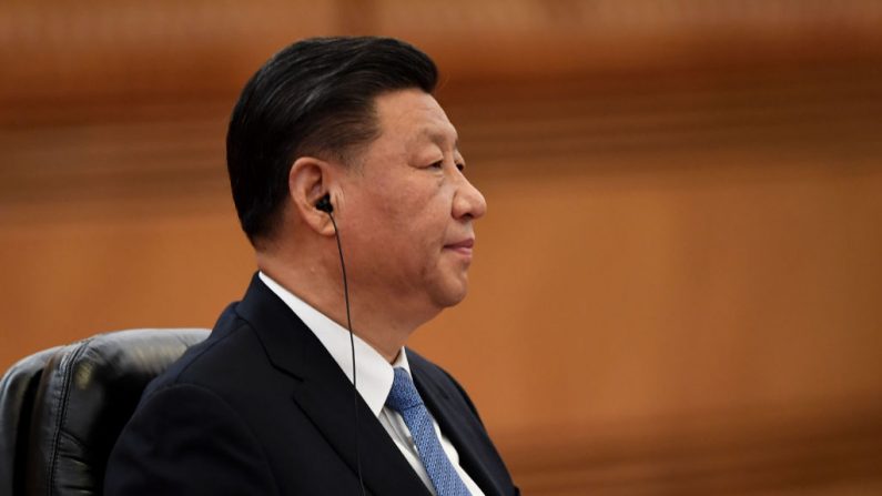 El líder del régimen chino, Xi Jinping, durante una reunión en el Gran Salón del Pueblo el 23 de diciembre de 2019 en Beijing, China. (Noel Celis - Pool/ Getty Images)