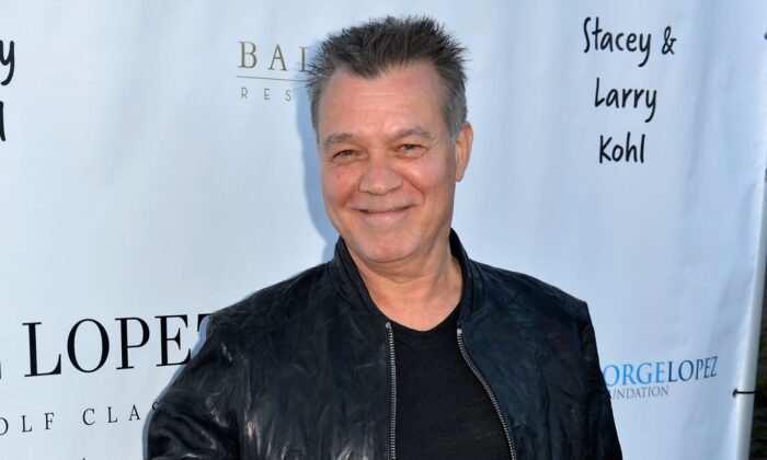 Eddie Van Halen asiste a la fiesta de celebración del décimo aniversario de la Fundación George Lopez, en Baltaire, el 30 de abril de 2017 en Los Ángeles, California. (Jerod Harris/Getty Images para la Fundación George Lopez)