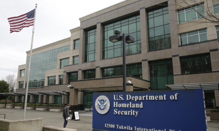 Edificio del Departamento de Seguridad Nacional (DHS) en Tukwila, Washington, el 3 de marzo de 2020. (Jason Redmond/AFP/Getty Images)