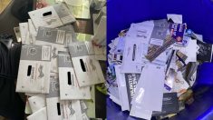 Encuentran boletas electorales en botes de basura en California