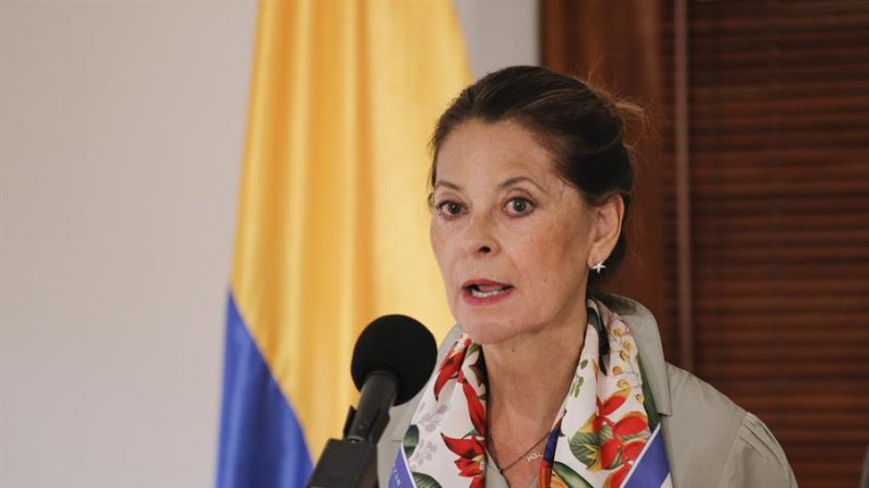 Imagen de archivo de la vicepresidenta y canciller de Colombia, Marta Lucía Ramírez. EFE /Juan Páez