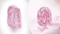 Diamante rosa-púrpura de 14.83 quilates extremadamente raro podría alcanzar USD 38 millones en subasta