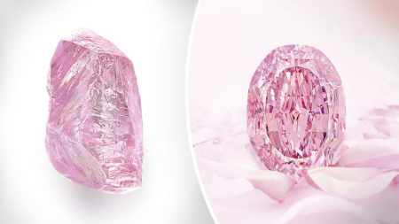 Diamante rosa-púrpura de 14.83 quilates extremadamente raro podría alcanzar USD 38 millones en subasta