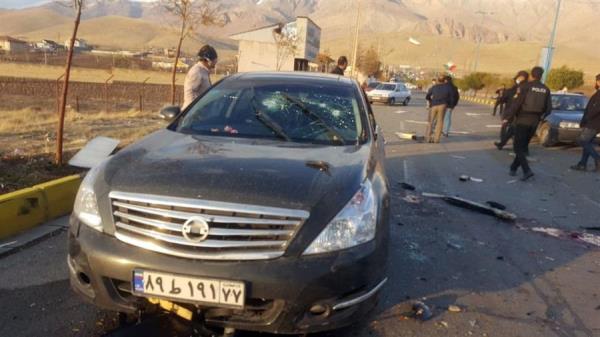 Una foto de la página web oficial de la televisión estatal iraní (IRIB) muestra la escena del ataque terrorista contra el científico nuclear iraní Mohsen Fakhrizadeh, en la ciudad de Damavand, al norte de la capital, Teherán, Irán, el 27 de noviembre de 2020. Según los informes de los medios de comunicación, el científico nuclear iraní Mohsen Fakhrizadeh fue asesinado en un ataque terrorista en la ciudad de Damvand. (Atentado, Teherán) EFE/EPA/IRIB 