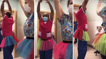 Paciente de cáncer de 5 años amante del ballet recibe baile del «Lago de los cisnes» de sus doctores: Video