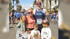 Padre con extraño cáncer organiza recaudación de fondos corriendo 37 millas en su cumpleaños 37