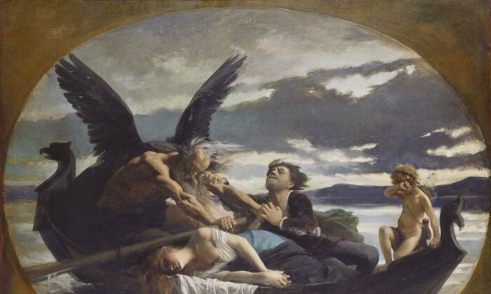 “El amor muere en el tiempo”, 1878, de Édouard Bernard Debat-Ponsan. Óleo sobre lienzo, 45 pulgadas por 57.5 ​​pulgadas. Instituto de Arte de Minneapolis. (Dominio publico)