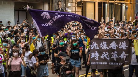 Policía de Hong Kong arresta a otros 8 activistas que protestaron contra la ley antisubversión de Beijing