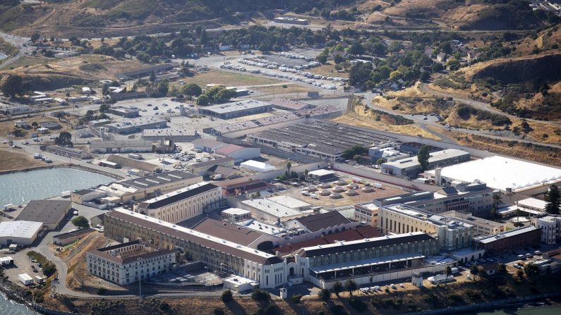 Una vista aérea de la Prisión Estatal de San Quintín en San Quintín, California, el 8 de julio de 2020. (Justin Sullivan/Getty Images)

