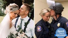 Dos policías se casan el día que estallan los disturbios y vuelven al servicio en menos de 18 horas