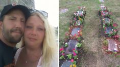 Pareja de Michigan embellece las tumbas del cementerio local: “Es la cosa más amable”