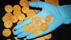 Descubren en un jardín 63 monedas medievales de oro con iniciales de las esposas de Enrique VIII